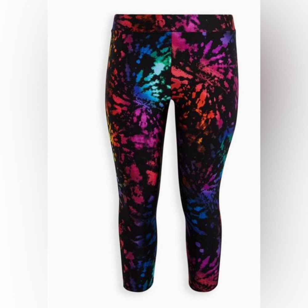 torrid Liquid Tie Dye Crop Leggings 6X NWT
